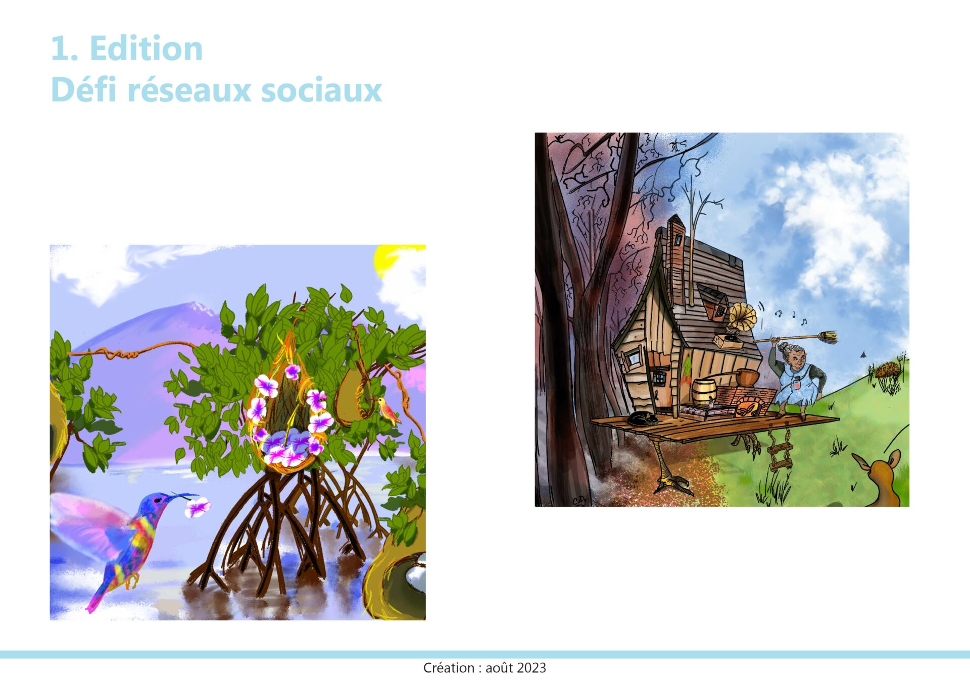 Claire Aurifeille Illustration defi reseaux sociaux