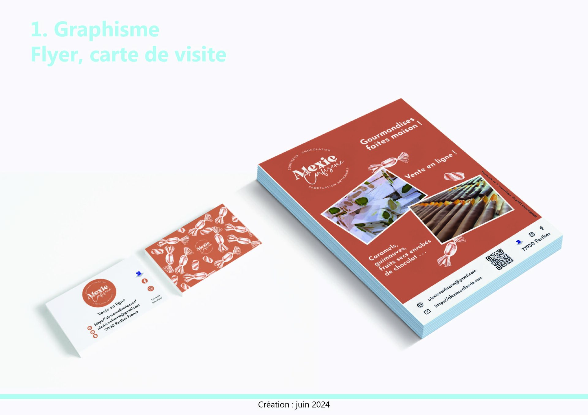 Claire Aurifeille Illustration Flyer Alexie Confiserie